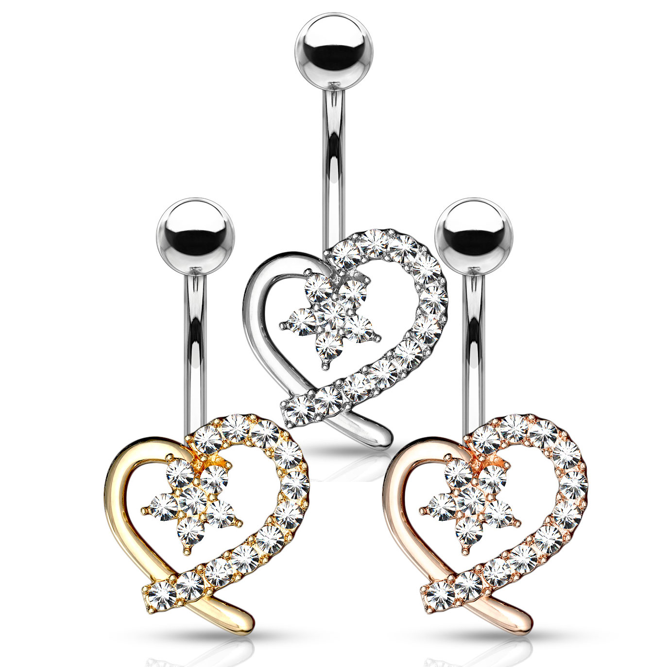 Swarovski belly shop button piercing
