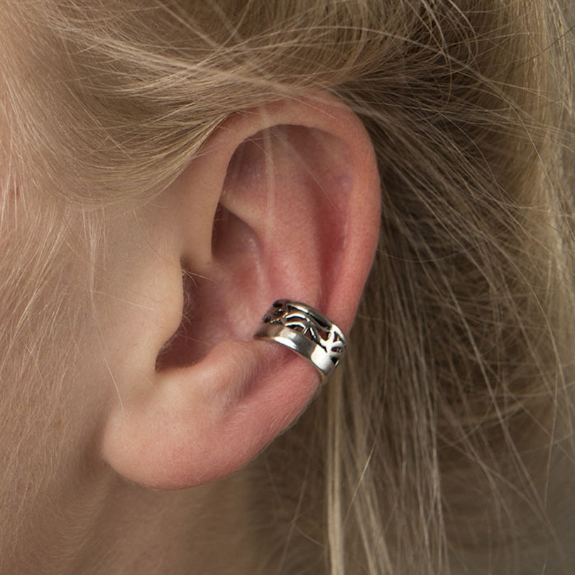 Ear cuff with tribal design