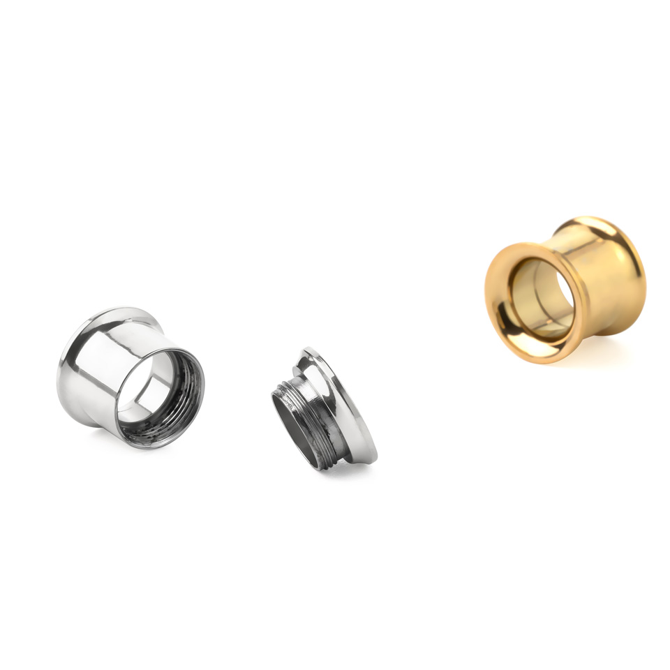 14k gold top ear tunnels