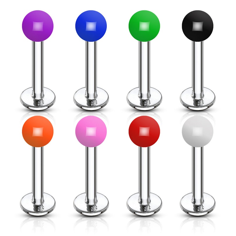 Labret stud in your choice of color