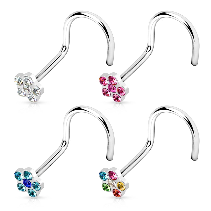 Nose screw with flower