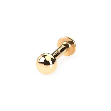 Labret made of solid 14k gold