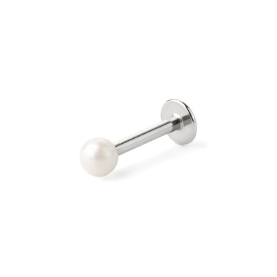 Labret with acrylic pearl top in your choice of color