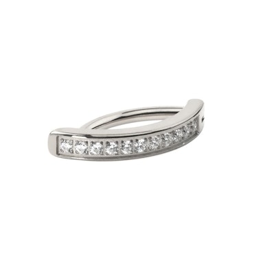 Jewelled titanium belly clicker