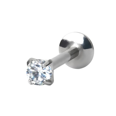 Labret made of titanium in a variety of stud designs