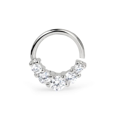 Seamless ring with stones