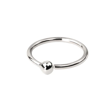 Ring made of 14k gold with fixed ball