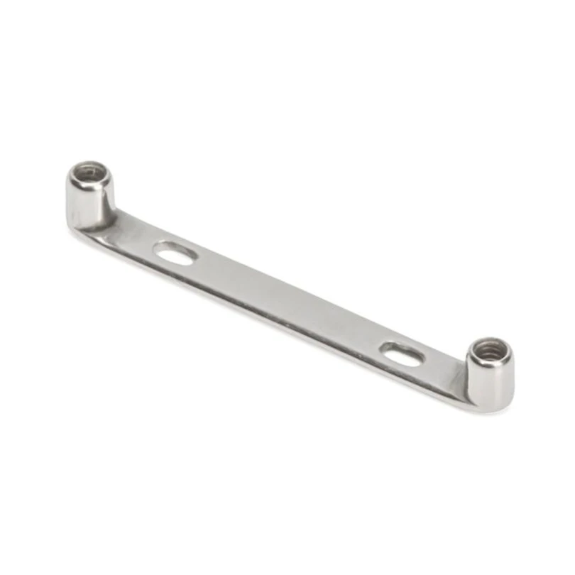 Titanium flat surface bar for dermal piercings
