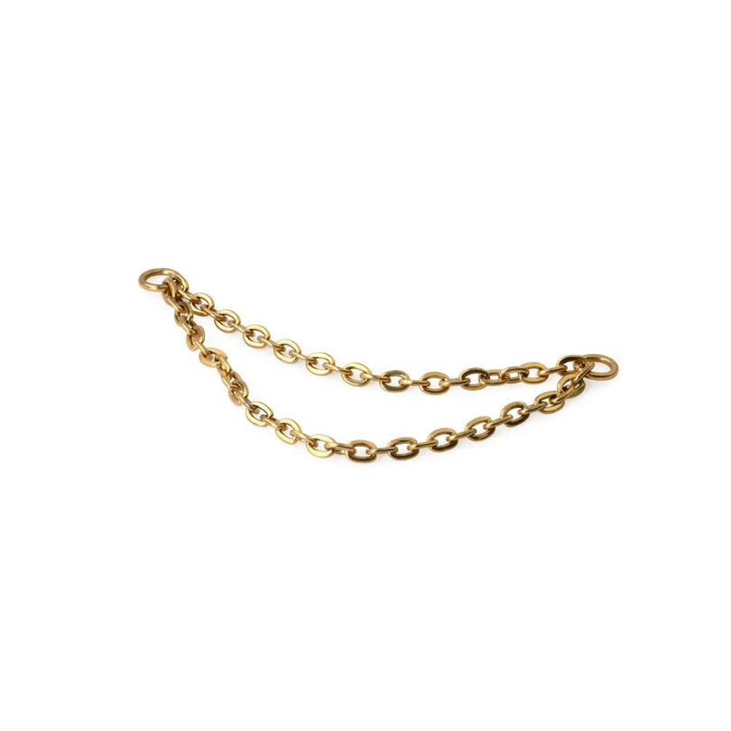 Titanium double connector chain to join your piercings