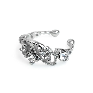 Beautiful ear cuff with gems and beads