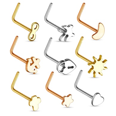 Nose stud in a variety of designs
