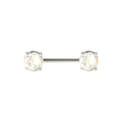 Nipple barbell with lava look