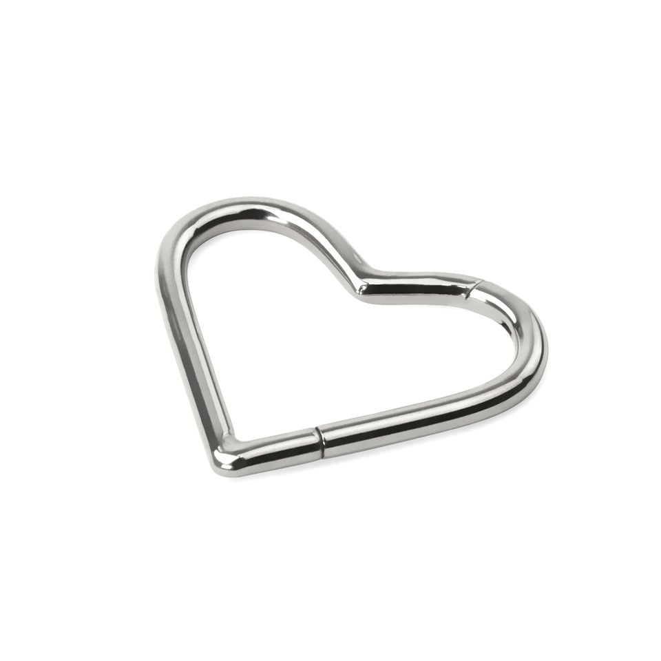Heart shaped jump rings top