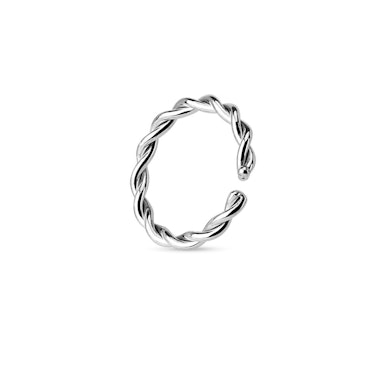 Ring with twisted design made of 14k gold