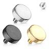 Flat ball for internally threaded jewelry Body Piercing