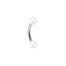 Curved barbell with pearl balls Body Piercing