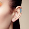 Helix barbell with three stars Piercing Jewelry