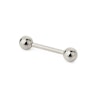 Straight barbell made of titanium Piercing
