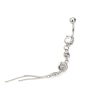 Belly button ring with elegant discs dangle Piercing Jewelry
