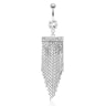 Belly button ring with chains dangle Body Piercing