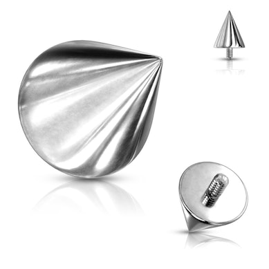 Dermal anchor spike top