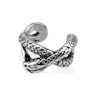 Ear cuff with snake Piercings