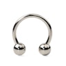 Circular barbell internally threaded made of titanium Piercing