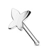 Nose stud made of solid 14k gold with butterfly Body Jewelry