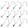 Nose screw made of titanium Piercing