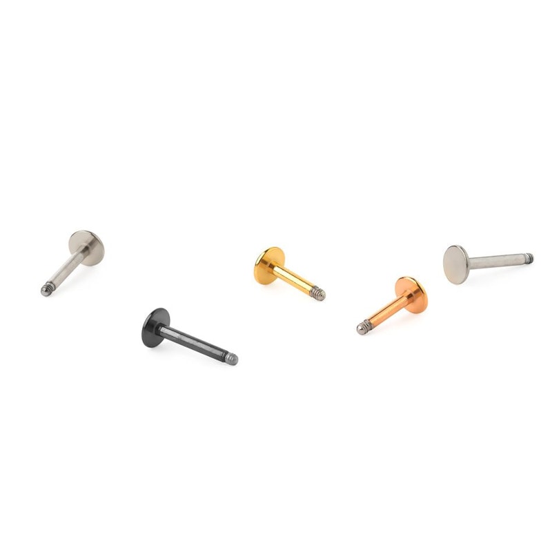 Loose labret post in different sizes and colors Body Piercing