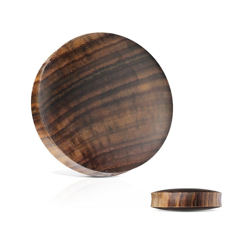 Plug hand-carved from organic wood Piercing Jewelry