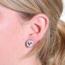 Plug with big and small gems Piercing