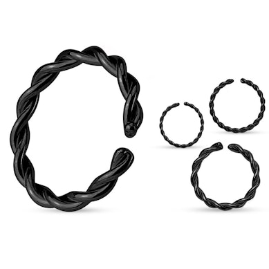Seamless twisted ring.