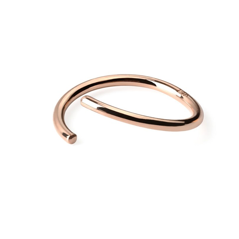Seamless ring made of 14k gold Body Jewelry