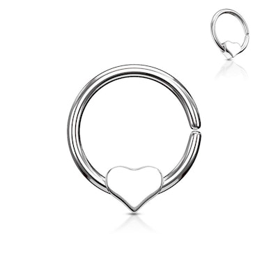 Ring with loose heart
