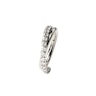 Hinged segment ring with stone-paved crossover arch Body Jewelry
