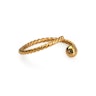 Ring with twisted band and fixed ball Piercing