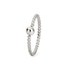 Ring with twisted band and fixed ball Body Jewelry