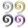 Spiral taper made of surgical steel Piercings