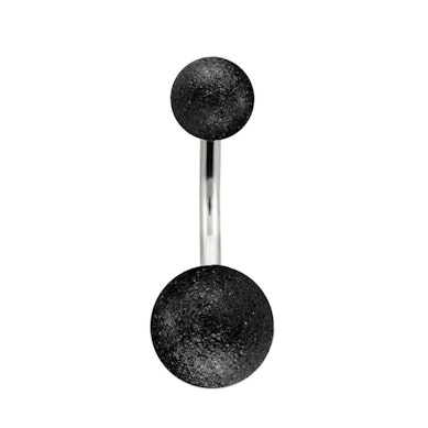 Belly button ring with diamond look
