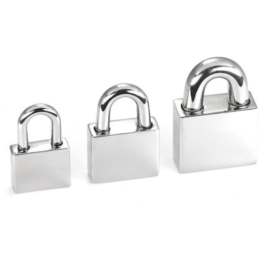 Padlock for big piercings