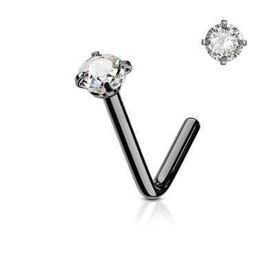 Nose stud in different styles and colors.