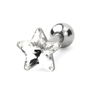 Ear piercing in a variety of stone designs and colors