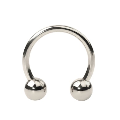 Circular barbell made of titanium