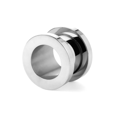 Tunnel made of surgical steel with screw thread