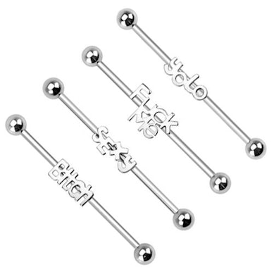 Industrial barbell with inscription