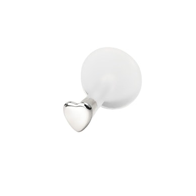Labret with 14k gold heart-shaped top