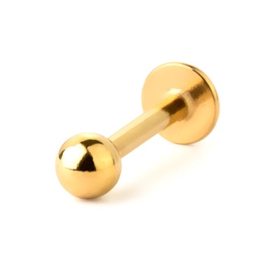 Labret made of titanium with internal thread in different colors