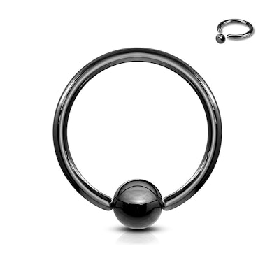 Captive bead ring.