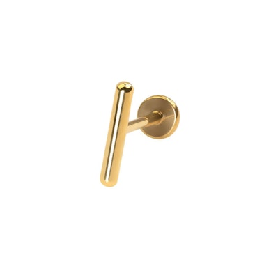 Titanium labret with bar